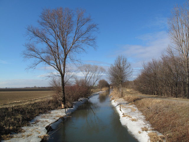 Rußbach zwischen Markgrafneusiedl und Leopoldsdorf