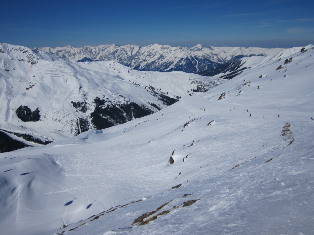 von der Bergstation des Zillertal Shuttle Richtung Nordwesten