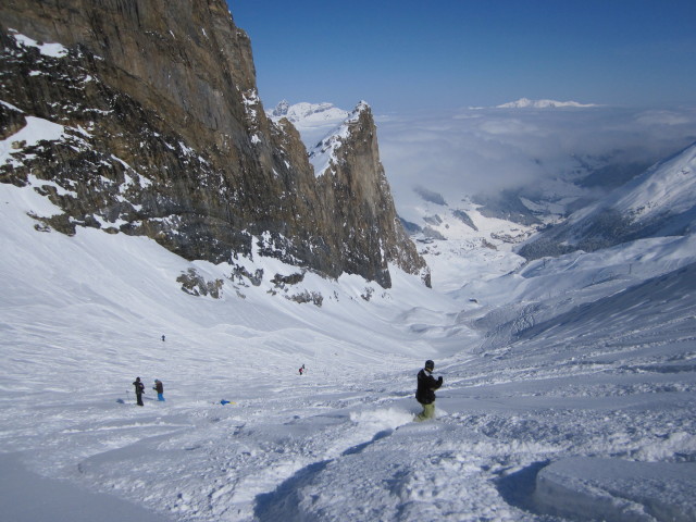 Markus auf der Gletscherzunge-Skiroute