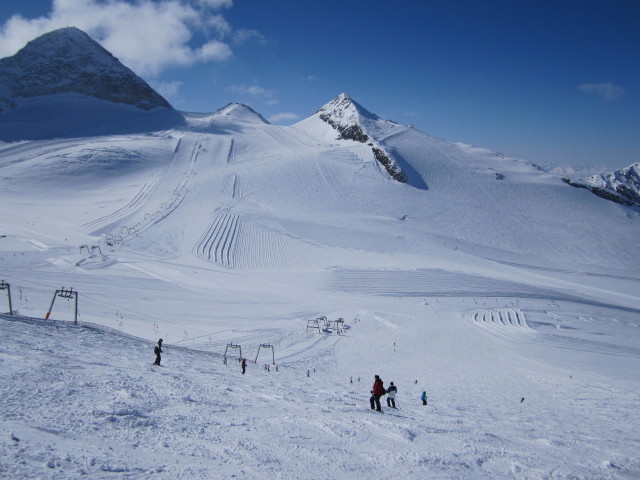 von der Bergstation des Gletscherbus Richtung Westen