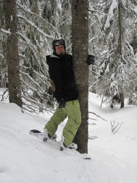 Markus neben der Piste 4