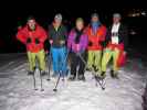 Ronald, Irina, Sophie, Bernd und ich zwischen Iglu Village und Graf Ferdinand-Haus (15. März)