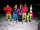 Ronald, Irina, Sophie, Bernd und ich zwischen Iglu Village und Graf Ferdinand-Haus (15. März)