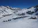 von der Bergstation des Alpenrosenlifts Richtung Nordosten (16. März)