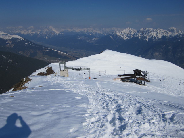 Bergstation der Pleisenbahn vom Pleisen aus