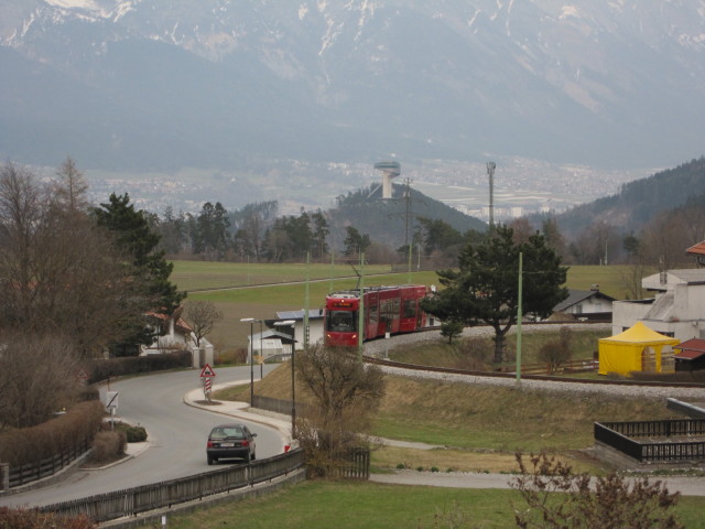 Stubaitalbahn zwischen Burgstall und Mutters (24. März)