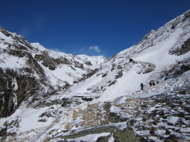 Norbert, Gerwalt, Klaus und Michaela zwischen d'Sch&ouml;ssn und Ochsnerh&uuml;tte (1. Apr.)