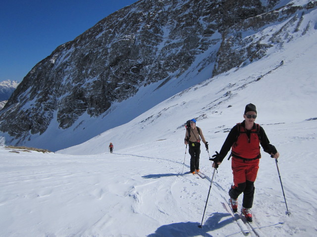 Christoph, Norbert und Klaus zwischen Sandboden und bei die K&ouml;pfe (1. Apr.)