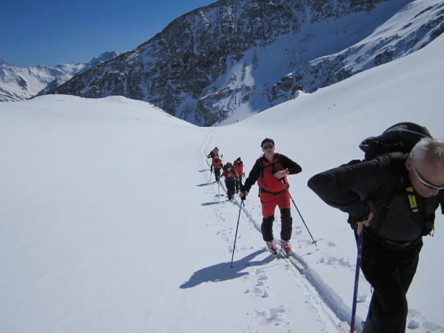 Norbert, Christoph, Gudrun, Michaela, Klaus und Gerwalt zwischen bei die K&ouml;pfe und Rostocker Eck (1. Apr.)