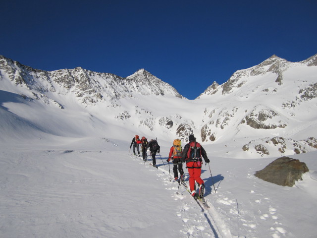 Siegbert, Gudrun, Gerwalt, Christoph und Klaus beim Simonysee (2. Apr.)