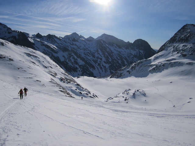 Christoph und Michaela zwischen Simonysee und Reggentörl (2. Apr.)