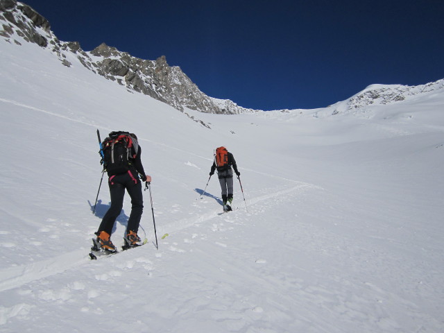 Norbert und Siegbert zwischen Simonysee und Reggent&ouml;rl (2. Apr.)