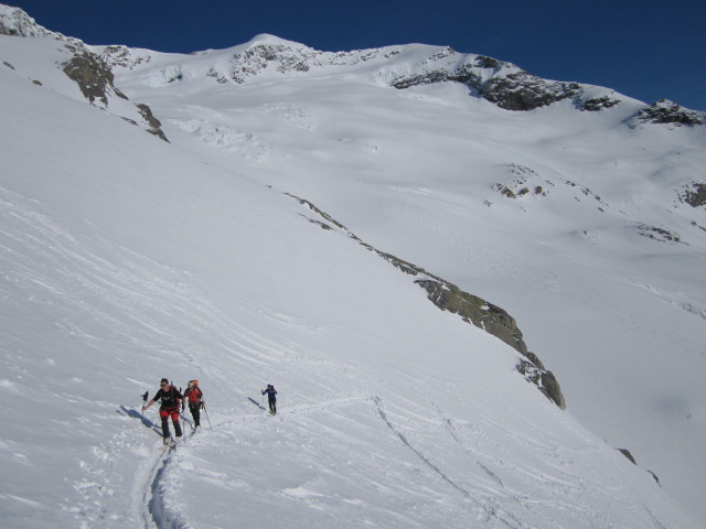 Klaus und Christoph zwischen Simonysee und Reggent&ouml;rl (2. Apr.)