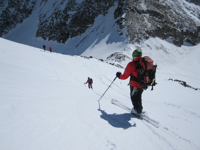 Siegbert, Christoph, Michaela und Gudrun am Umbalkees (2. Apr.)