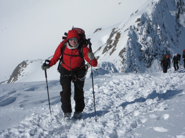 Gudrun zwischen Maurerkees und Gro&szlig;em Geiger (3. Apr.)