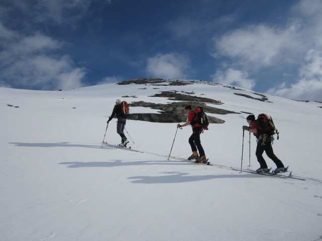 Siegbert, Michaela und Gudrun am Simonykees (4. Apr.)