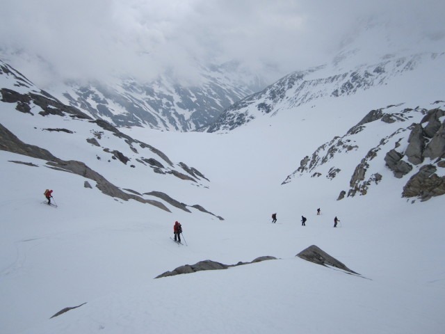 Christoph, Gudrun, Siegbert, Gerwalt, Klaus und Michaela am Simonykees (4. Apr.)
