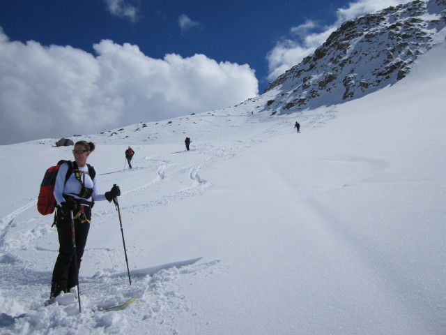 Michaela, Siegbert, Gudrun, Christoph und Norbert am Nördlichen Malhamkees (6. Apr.)