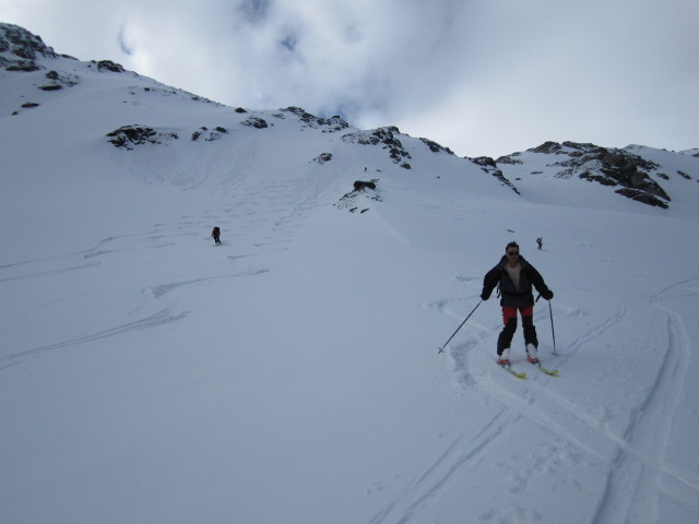 Gudrun, Klaus und Norbert bei die K&ouml;pfe (6. Apr.)