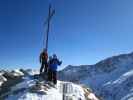 Christoph, Gudrun und ich am Rostocker Eck, 2.749 m (1. Apr.)