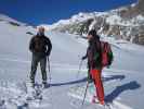 Siegbert, Gerwalt und Klaus zwischen Keesseele und Essener-Rostocker-Hütte (1. Apr.)