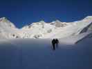 Gerwalt und Siegbert zwischen Essener-Rostocker-Hütte und Simonysee (2. Apr.)