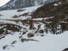 Michaela zwischen Maureralm und auf der Alm (4. Apr.)