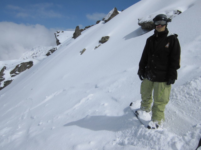 Markus auf der Skiroute 9 (17. Apr.)