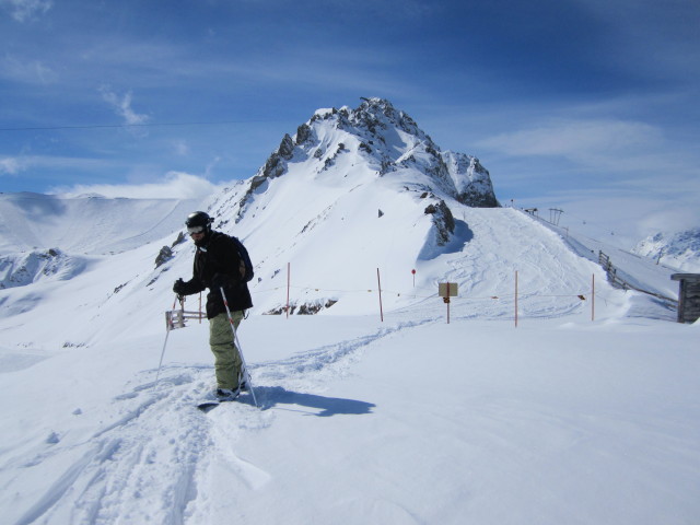 Markus auf der Skiroute 26 (19. Apr.)