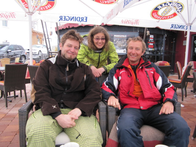 Markus, Kathrin und ich in Samnaun (20. Apr.)