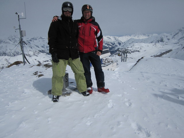Markus und ich am Palinkopf, 2.864 m (23. Apr.)