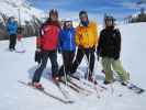 Ich, Corinna, Andreas und Markus bei der Talstation der Höllspitzbahn, 1.993 m (19. Apr.)