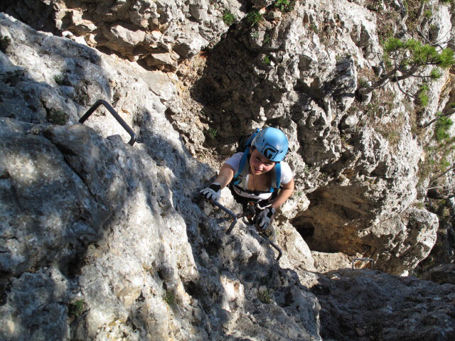 Wildenauer-Klettersteig: Diana in der Turmscharte