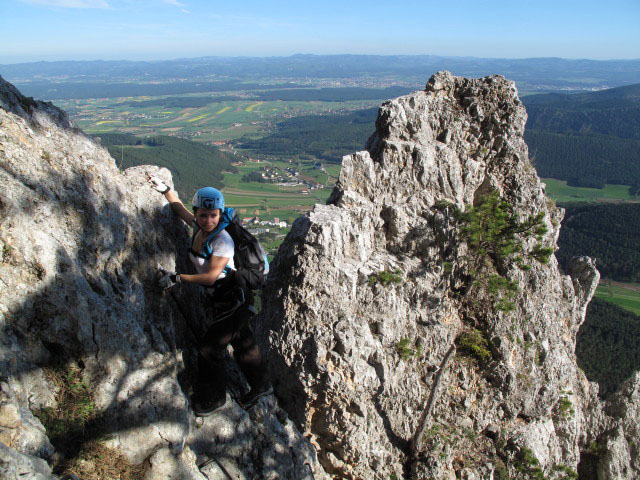 Wildenauer-Klettersteig: Diana in der Turmscharte