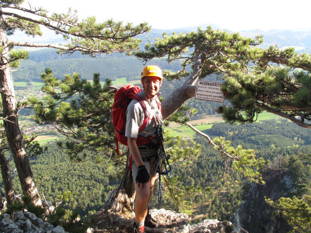 Wildenauer-Klettersteig: Ich im Ausstieg