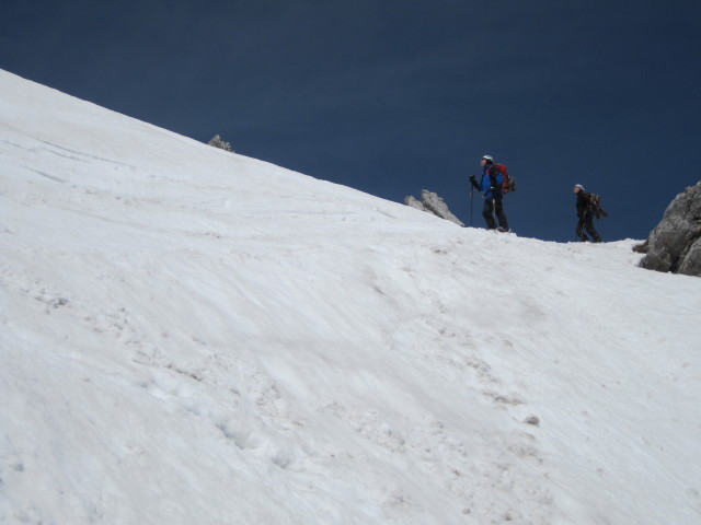 Lutz und Irene in der Einfahrt in die Breite Ries