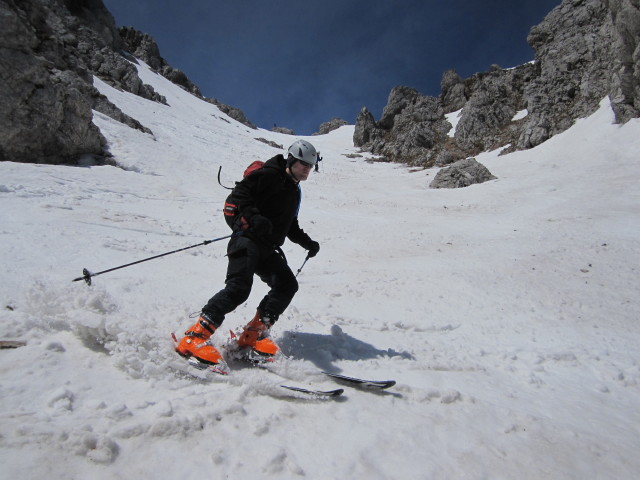 Erich und Lutz in der Einfahrt in die Breite Ries