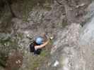 Familienklettersteig: Barbara im Einstieg