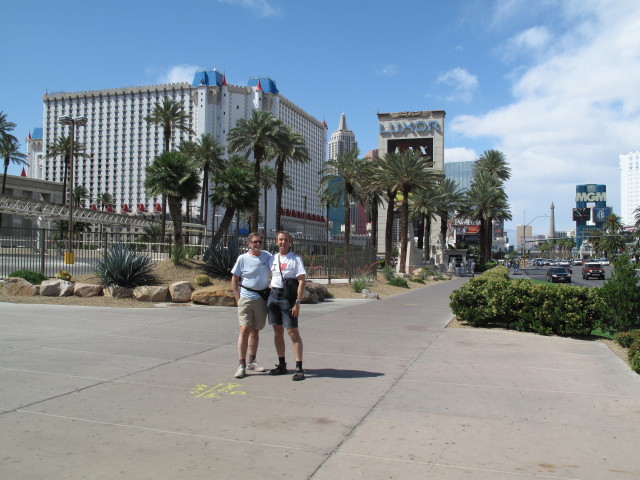 Papa und ich am Las Vegas Boulevard (7. Mai)