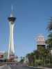 Stratosphere Tower Hotel und ehemaliges Sahara Hotel (6. Mai)