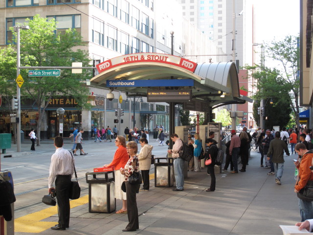 Light Rail Station 16th & Stout