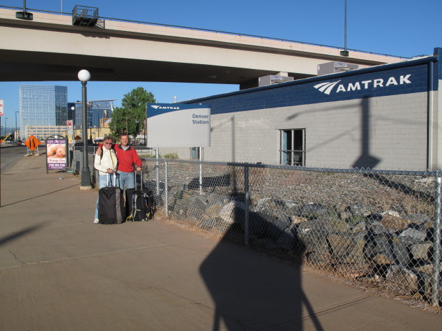Papa und ich im Bahnhof Denver
