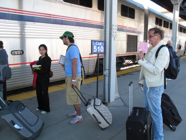 Papa im Bahnhof Denver