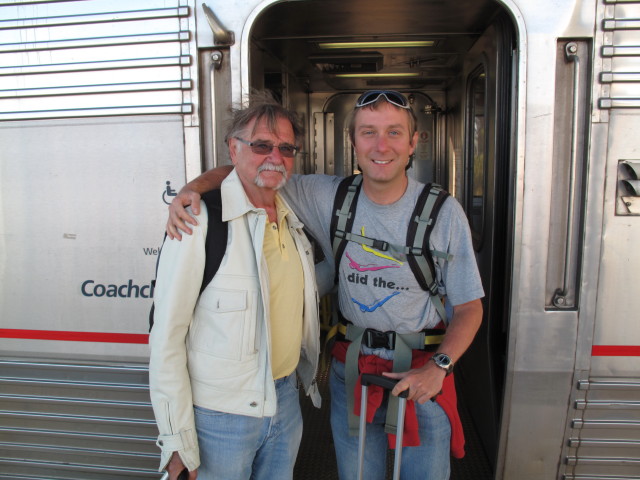 Papa und ich im Bahnhof Denver