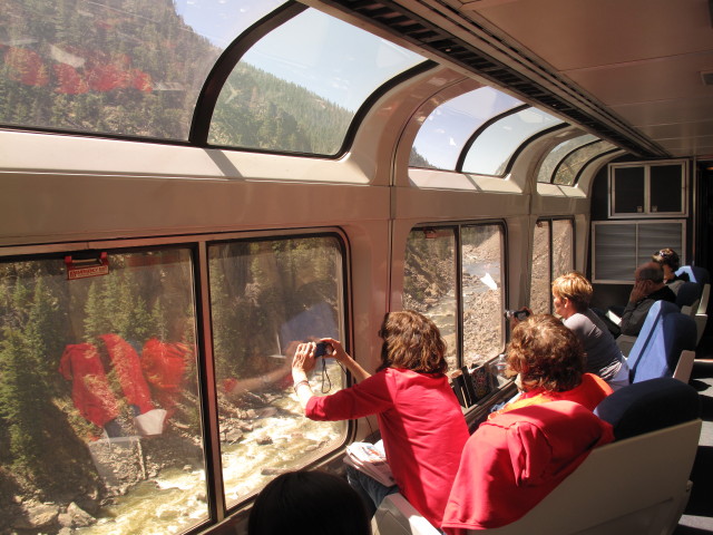 Lounge Car zwischen Granby und Glenwood Springs