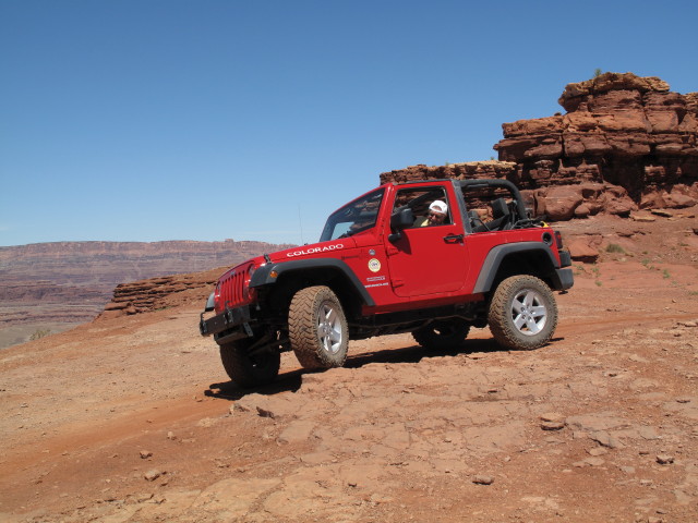 Papa am Hurrah Pass, 1.457 m (10. Mai)