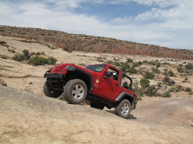 Papa am Hidden Canyon Rim Escape Jeep Trail (11. Mai)