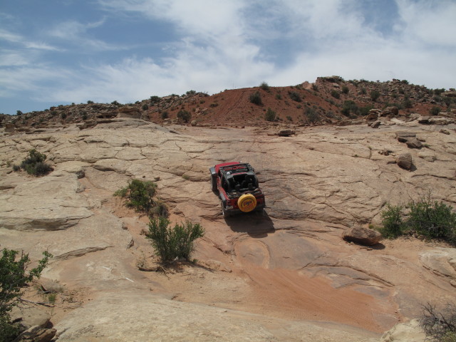 Papa am Hidden Canyon Rim Escape Jeep Trail (11. Mai)