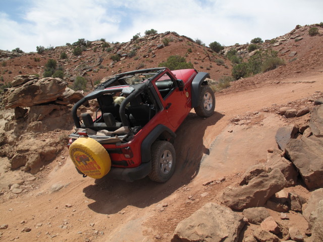 Papa am Hidden Canyon Rim Escape Jeep Trail (11. Mai)