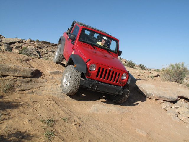 Papa am Klondike Bluffs Jeep Trail (12. Mai)